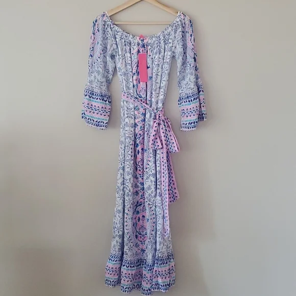 NWT Lilly Pulitzer Abegale Floral Maxi Dress S - Picture 2 of 13